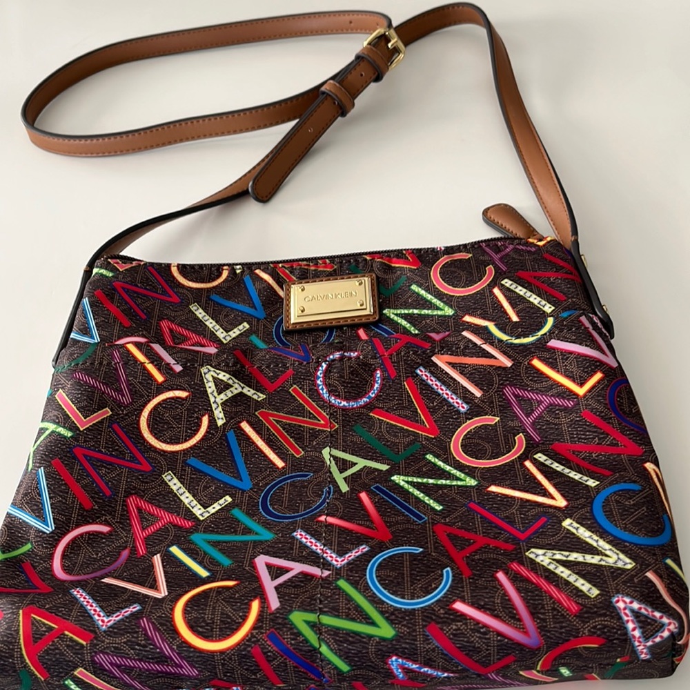 Calvin Klein multi colored Cross Body